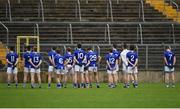 15 October 2017; Scotstown players during the playing of the national anthem during the Monaghan County Senior Football Championship Final match between Magheracloone and Scotstown at St Tiernach's Park in Monaghan. Photo by Philip Fitzpatrick/Sportsfile