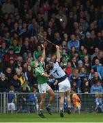 15 October 2017; Robbie Hanley of Kilmallock in action against Alan Dempsey of Na Piarsaighduring the Limerick County Senior Hurling Championship Final match between Na Piarsaigh and Kilmallock at the Gaelic Grounds in Limerick. Photo by Diarmuid Greene/Sportsfile