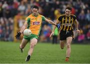 15 October 2017; Michael Farragher of Corofin in action against Eoin Finnerty of Mountbellew/Moylough during the Galway County Senior Football Championship Final match between Corofin and Mountbellew/Moylough at Tuam Stadium in Galway. Photo by Matt Browne/Sportsfile