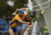 15 October 2017; Shane McNamara of Clooney Quin is tackled by Brian Corry of Sixmilebridge, during the Clare County Senior Hurling Championship Final match, between Clooney Quin and Sixmilebridge at Cusack Park in Ennis County Clare. Photo by Ray McManus/Sportsfile