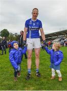 15 October 2017; David McCague with his children James and Niamh after the Monaghan County Senior Football Championship Final match between Magheracloone and Scotstown at St Tiernach's Park in Monaghan. Photo by Philip Fitzpatrick/Sportsfile