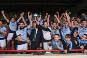 15 October 2017; Cathal King and Podge Kennedy of Na Piarsaigh lift the cup after the Limerick County Senior Hurling Championship Final match between Na Piarsaigh and Kilmallock at the Gaelic Grounds in Limerick. Photo by Diarmuid Greene/Sportsfile