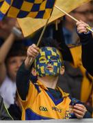 15 October 2017; A young Sixmilebridge supporter before the Clare County Senior Hurling Championship Final match between Clooney Quin and Sixmilebridge at Cusack Park in Ennis County Clare. Photo by Ray McManus/Sportsfile