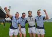 15 October 2017; Na Piarsaigh players from left, Alan Dempsey, David Breen, Podge Kennedy, and Adrian Breen celebrate after the Limerick County Senior Hurling Championship Final match between Na Piarsaigh and Kilmallock at the Gaelic Grounds in Limerick. Photo by Diarmuid Greene/Sportsfile