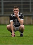 15 October 2017; James Lambe of Magheracloone dejected, after the Monaghan County Senior Football Championship Final match between Magheracloone and Scotstown at St Tiernach's Park in Monaghan. Photo by Philip Fitzpatrick/Sportsfile