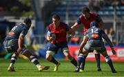 15 October 2017; Tommy O’Donnell of Munster, supporter by team-mate Mark Flanagan in action against Maama Vaipulu, left, and Robert Ebersohn of Castres Olympique during the European Rugby Champions Cup Pool 4 Round 1 match between Castres Olympique and Munster at Stade Pierre Antoine in Castres, France. Photo by Brendan Moran/Sportsfile