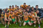 15 October 2017; Corofin players celebrate with the Frank Fox Cup after the Galway County Senior Football Championship Final match between Corofin and Mountbellew/Moylough at Tuam Stadium in Galway. Photo by Matt Browne/Sportsfile