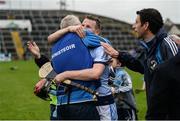 15 October 2017; David Dempsey of Na Piarsaigh celebrates with manager Shane O'Neill after the Limerick County Senior Hurling Championship Final match between Na Piarsaigh and Kilmallock at the Gaelic Grounds in Limerick. Photo by Diarmuid Greene/Sportsfile
