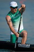 10 August 2012; Ireland's Andrej Jezierski competes in his heat of the men's canoe single C1 200m sprint where he finished 2nd and qualified for the semi-final. London 2012 Olympic Games, Canoeing, Eton Dorney, Buckinghamshire, London, England. Picture credit: Brendan Moran / SPORTSFILE