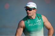 10 August 2012; Ireland's Andrej Jezierski after his heat of the men's canoe single C1 200m sprint where he finished 2nd and qualified for the semi-final. London 2012 Olympic Games, Canoeing, Eton Dorney, Buckinghamshire, London, England. Picture credit: Brendan Moran / SPORTSFILE