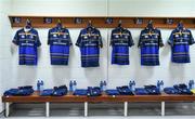 14 October 2017; Leinster jerseys hang in the dressing room ahead of the European Rugby Champions Cup Pool 3 Round 1 match between Leinster and Montpellier at the RDS Arena in Dublin. Photo by Ramsey Cardy/Sportsfile