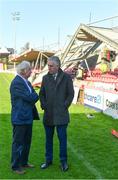 17 October 2017; FAI CEO John Delaney, right, speaking to Cork City FC Chairman Pat Lyons during a visit to Turners Cross to survey the ground's safety ahead of the SSE Airtricity League Premier Division match between Cork City and Derry City. Photo by Eóin Noonan/Sportsfile