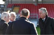 17 October 2017; FAI CEO John Delaney with Cork City FC Chairman Pat Lyons and FAI President Tony Fitzgerald during a visit to Turners Cross to survey the ground's safety ahead of the SSE Airtricity League Premier Division match between Cork City and Derry City. Photo by Eóin Noonan/Sportsfile