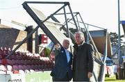 17 October 2017; FAI CEO John Delaney, right, speaking with Cork City FC Chairman Pat Lyons during a visit to Turner's Cross to survey the ground's safety ahead of the SSE Airtricity League Premier Division match between Cork City and Derry City. Photo by Eóin Noonan/Sportsfile