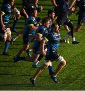 17 October 2017; Jack Conan and team-mates warm up during Leinster Rugby Squad Training at Donnybrook Stadium in Dublin. Photo by Cody Glenn/Sportsfile