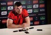 17 October 2017; Peter O'Mahony of Munster during a Munster Rugby Press Conference at University of Limerick in Limerick. Photo by Diarmuid Greene/Sportsfile