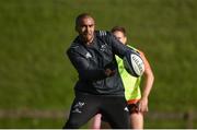 17 October 2017; Simon Zebo of Munster during Munster Rugby Squad Training at the University of Limerick in Limerick. Photo by Diarmuid Greene/Sportsfile