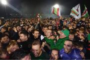 17 October 2017; Cork City players and supporters celebrate winning the SSE Airtricity League Premier Division after the SSE Airtricity League Premier Division match between Cork City and Derry City at Turners Cross in Cork. Photo by Stephen McCarthy/Sportsfile