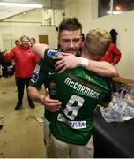 17 October 2017; Steven Beattie and Conor McCormack of Cork City celebrate winning the SSE Airtricity League Premier Division after the SSE Airtricity League Premier Division match between Cork City and Derry City at Turners Cross in Cork. Photo by Stephen McCarthy/Sportsfile
