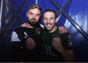 17 October 2017; Greg Bolger, left and Karl Sheppard of Cork City celebrate after the SSE Airtricity League Premier Division match between Cork City and Derry City at Turners Cross, in Cork.  Photo by Eóin Noonan/Sportsfile