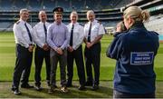 18 October 2017; Former Dublin footballer Ger Brennan, with, from left, Chief Superintendent Seán Ward, Superintendent Gerard Murphy, Assistant Garda Commissioner Pat Leahy, and Superintendent Dan Flavin, have their picture taken at the launch of the inaugural Dublin North Central Garda Youth Awards in association with Croke Park. These awards are being launched to celebrate outstanding young people between 13 and 21 years of age and will recognise the good work being done by young people throughout the communities of Dublin North Central. Find out more at crokepark.ie/YouthAwards Photo by Piaras Ó Mídheach/Sportsfile