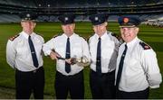 18 October 2017; In attendance, from left, Chief Superintendent Seán Ward, Superintendent Gerard Murphy, Superintendent Dan Flavin and Assistant Garda Commissioner Pat Leahy, at the launch of the inaugural Dublin North Central Garda Youth Awards in association with Croke Park. These awards are being launched to celebrate outstanding young people between 13 and 21 years of age and will recognise the good work being done by young people throughout the communities of Dublin North Central. Find out more at crokepark.ie/YouthAwards Photo by Piaras Ó Mídheach/Sportsfile