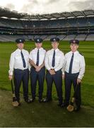 18 October 2017; In attendance, from left, Superintendent Gerard Murphy, Superintendent Dan Flavin, Chief Superintendent Seán Ward and Assistant Garda Commissioner Pat Leahy at the launch of the inaugural Dublin North Central Garda Youth Awards in association with Croke Park. These awards are being launched to celebrate outstanding young people between 13 and 21 years of age and will recognise the good work being done by young people throughout the communities of Dublin North Central. Find out more at crokepark.ie/YouthAwards Photo by Piaras Ó Mídheach/Sportsfile