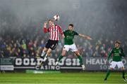 17 October 2017; Ronan Curtis of Derry City in action against Shane Griffin of Cork City during the SSE Airtricity League Premier Division match between Cork City and Derry City at Turners Cross in Cork. Photo by Stephen McCarthy/Sportsfile