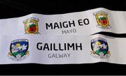 19 October 2017; The names of Mayo and Galway who were drawn against each other in the Connacht Football Championship quarter-final after the 2018 GAA Championship Draw at RTÉ Studios in Donnybrook, Dublin. Photo by Piaras Ó Mídheach/Sportsfile