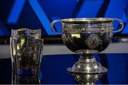 19 October 2017; The Liam MacCarthy and The Sam Maguire Cups during the 2018 GAA Championship Draw at RTÉ Studios in Donnybrook, Dublin. Photo by Piaras Ó Mídheach/Sportsfile