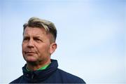 20 October 2017; Republic of Ireland head coach Colin Bell speaks to the media prior to a Republic of Ireland training session at the FAI National Training Centre in Abbotstown, Dublin. Photo by Stephen McCarthy/Sportsfile