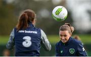 20 October 2017; Katie McCabe during a Republic of Ireland training session at the FAI National Training Centre in Abbotstown, Dublin. Photo by Stephen McCarthy/Sportsfile