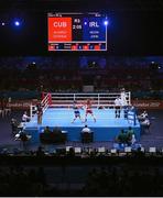 10 August 2012; A general view of the ExCeL Arena during the men's bantam 56kg semi-final contest between John Joe Nevin, Ireland, and Lazaro Alvarez Estrada, Cuba. London 2012 Olympic Games, Boxing, South Arena 2, ExCeL Arena, Royal Victoria Dock, London, England. Picture credit: Stephen McCarthy / SPORTSFILE