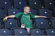 10 August 2012; Team Ireland boxer Paddy Barnes watches Michael Conlon's fly 52kg semi-final contest. London 2012 Olympic Games, Boxing, South Arena 2, ExCeL Arena, Royal Victoria Dock, London, England. Picture credit: Stephen McCarthy / SPORTSFILE