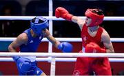 10 August 2012; Michael Conlan, Ireland, right, exchanges punches with Robeisy Ramirez Carrazana, Cuba, during their fly 52kg semi-final contest. London 2012 Olympic Games, Boxing, South Arena 2, ExCeL Arena, Royal Victoria Dock, London, England. Picture credit: Stephen McCarthy / SPORTSFILE
