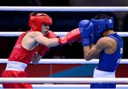 10 August 2012; Michael Conlan, Ireland, left, exchanges punches with Robeisy Ramirez Carrazana, Cuba, during their fly 52kg semi-final contest. London 2012 Olympic Games, Boxing, South Arena 2, ExCeL Arena, Royal Victoria Dock, London, England. Picture credit: Stephen McCarthy / SPORTSFILE