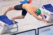 11 August 2012; Ireland's Arthur Lanigan-O’Keeffe dives into the pool on his way to finishing 2nd in his heat of the swimming discipline in the modern pentathlon, where he finished 9th out of 36 competitors in the swimming discipline and 21st overall after 2 events. London 2012 Olympic Games, Modern Pentathlon, Aquatic Centre, Olympic Park, Stratford, London, England. Picture credit: Brendan Moran / SPORTSFILE