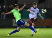 20 October 2017; Marc Ludden of Galway United in action against Stephen Kenny of Limerick FC during the SSE Airtricity League Premier Division match between Limerick FC and Galway United at Market's Field in Limerick. Photo by Matt Browne/Sportsfile