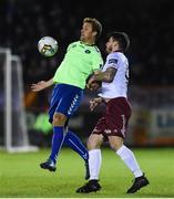 20 October 2017; Rodrigo Tosi of Limerick FC in action against Niall Maher of Galway United during the SSE Airtricity League Premier Division match between Limerick FC and Galway United at Market's Field in Limerick. Photo by Matt Browne/Sportsfile