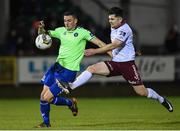 20 October 2017; Ronan Murray of Galway United in action against Tony Whitehead of Limerick FC during the SSE Airtricity League Premier Division match between Limerick FC and Galway United at Market's Field in Limerick. Photo by Matt Browne/Sportsfile