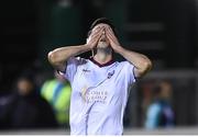 20 October 2017; Kevin Devaney of Galway United reacts after missing a goal chance during the SSE Airtricity League Premier Division match between Limerick FC and Galway United at Market's Field in Limerick. Photo by Matt Browne/Sportsfile