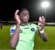 20 October 2017; Chiedozie Ogbene of Limerick FC celebrates after the SSE Airtricity League Premier Division match between Limerick FC and Galway United at Market's Field in Limerick. Photo by Matt Browne/Sportsfile