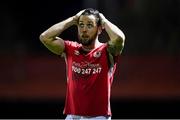 20 October 2017; Billy Dennehy of St Patrick's Athletic reacts during the SSE Airtricity League Premier Division match between St Patrick's Athletic and Cork City at Richmond Park in Dublin. Photo by Stephen McCarthy/Sportsfile