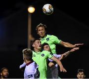 20 October 2017; Rodrigo Tosi and Tony Whitehead of Limerick FC in action against Gavan Holohan and Eoin McCormack of Galway United during the SSE Airtricity League Premier Division match between Limerick FC and Galway United at Market's Field in Limerick. Photo by Matt Browne/Sportsfile