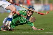 21 October 2017; Shane Conway of Ireland is tackled by Lachlan Smith of Scotland during the U21 Shinty International match between Ireland and Scotland at Bught Park in Inverness, Scotland. Photo by Piaras Ó Mídheach/Sportsfile