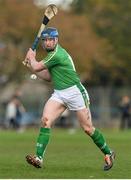 21 October 2017; Conor Lehane of Ireland during the Shinty International match between Ireland and Scotland at Bught Park in Inverness, Scotland. Photo by Piaras Ó Mídheach/Sportsfile