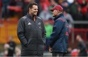 21 October 2017; Munster Director of Rugby Rassie Erasmus, left, with defence coach Jacques Nienaber, ahead of the European Rugby Champions Cup Pool 4 Round 2 match between Munster and Racing 92 at Thomond Park in Limerick. Photo by Diarmuid Greene/Sportsfile