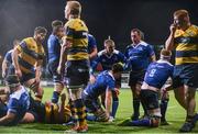 21 October 2017; Players from both sides react after  Leinster A are awarded a penalty try during the British & Irish Cup Round 2 match between Leinster A and Cardiff Blues Premiership Select at Donnybrook Stadium in Donnybrook, Dublin. Photo by Sam Barnes/Sportsfile