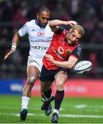 21 October 2017; Keith Earls of Munster in action against Joe Rokocoko of Racing 92 during the European Rugby Champions Cup Pool 4 Round 2 match between Munster and Racing 92 at Thomond Park in Limerick. Photo by Brendan Moran/Sportsfile