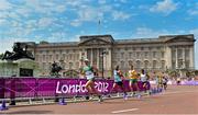 12 August 2012; Ireland's Mark Kenneally passes Buckingham Palace during the men's marathon where he finished in 57th place. London 2012 Olympic Games, Athletics, The Mall, Westminster, London, England. Picture credit: Brendan Moran / SPORTSFILE
